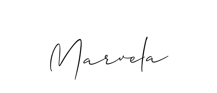 How to Draw Marvela signature style? Allison_Script is a latest design signature styles for name Marvela. Marvela signature style 2 images and pictures png