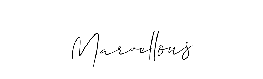 How to make Marvellous signature? Allison_Script is a professional autograph style. Create handwritten signature for Marvellous name. Marvellous signature style 2 images and pictures png