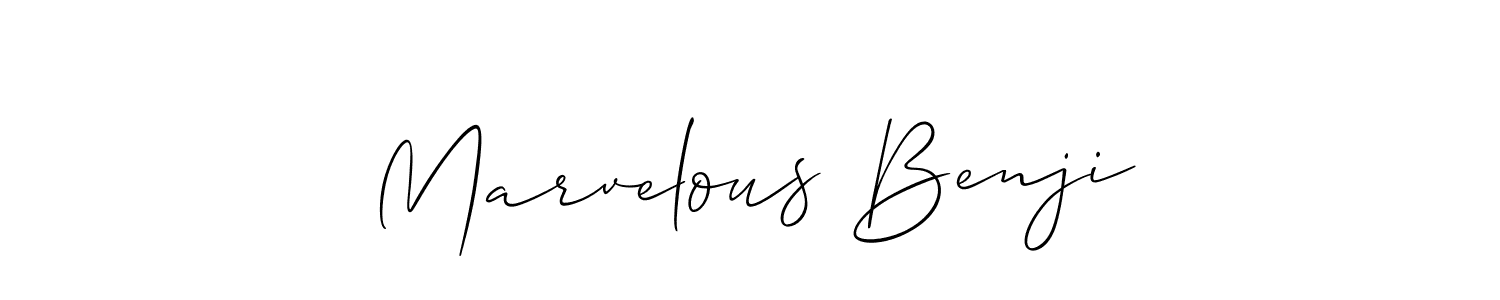 See photos of Marvelous Benji official signature by Spectra . Check more albums & portfolios. Read reviews & check more about Allison_Script font. Marvelous Benji signature style 2 images and pictures png