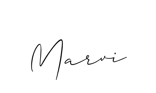 Make a beautiful signature design for name Marvi. With this signature (Allison_Script) style, you can create a handwritten signature for free. Marvi signature style 2 images and pictures png