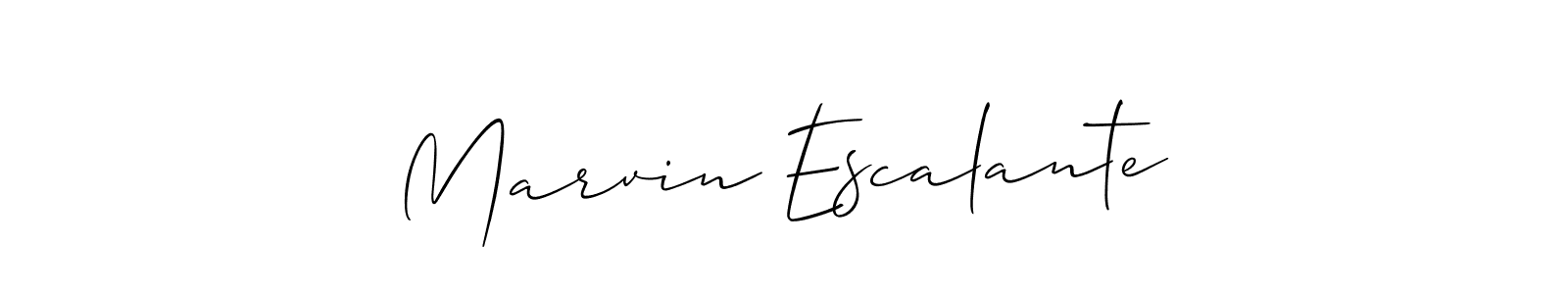 Allison_Script is a professional signature style that is perfect for those who want to add a touch of class to their signature. It is also a great choice for those who want to make their signature more unique. Get Marvin Escalante name to fancy signature for free. Marvin Escalante signature style 2 images and pictures png