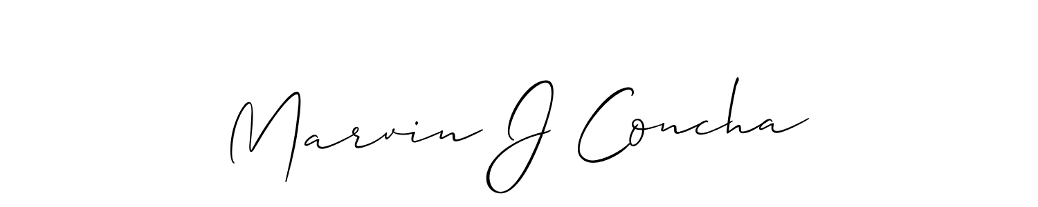 Once you've used our free online signature maker to create your best signature Allison_Script style, it's time to enjoy all of the benefits that Marvin J Concha name signing documents. Marvin J Concha signature style 2 images and pictures png