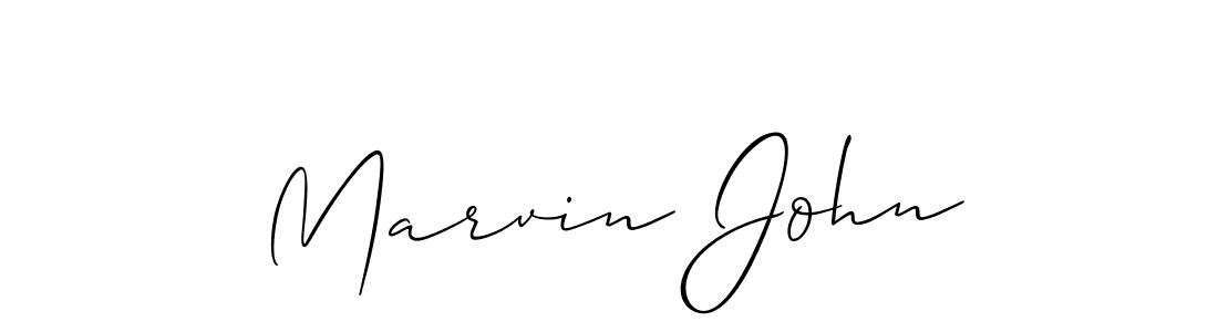 How to make Marvin John signature? Allison_Script is a professional autograph style. Create handwritten signature for Marvin John name. Marvin John signature style 2 images and pictures png