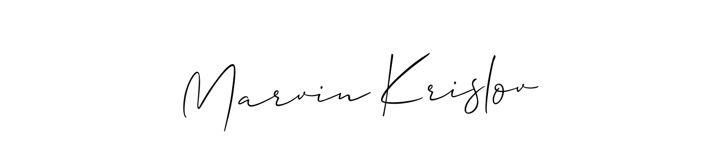 Also You can easily find your signature by using the search form. We will create Marvin Krislov name handwritten signature images for you free of cost using Allison_Script sign style. Marvin Krislov signature style 2 images and pictures png