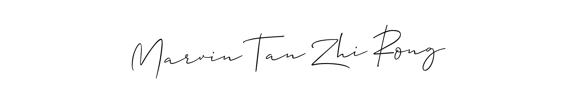 It looks lik you need a new signature style for name Marvin Tan Zhi Rong. Design unique handwritten (Allison_Script) signature with our free signature maker in just a few clicks. Marvin Tan Zhi Rong signature style 2 images and pictures png