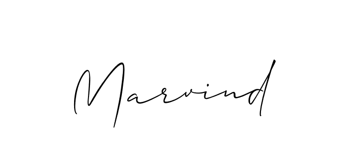 Marvind stylish signature style. Best Handwritten Sign (Allison_Script) for my name. Handwritten Signature Collection Ideas for my name Marvind. Marvind signature style 2 images and pictures png