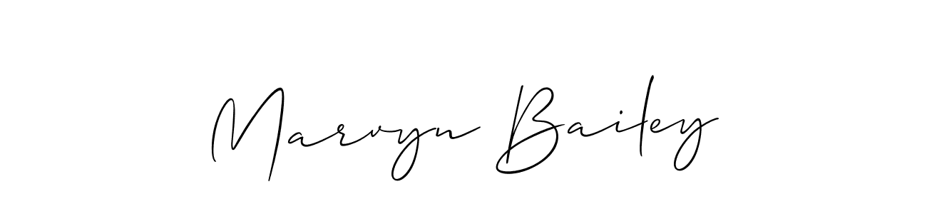 This is the best signature style for the Marvyn Bailey name. Also you like these signature font (Allison_Script). Mix name signature. Marvyn Bailey signature style 2 images and pictures png