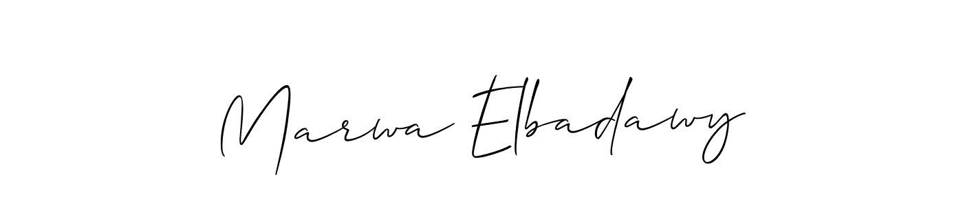 You can use this online signature creator to create a handwritten signature for the name Marwa Elbadawy. This is the best online autograph maker. Marwa Elbadawy signature style 2 images and pictures png