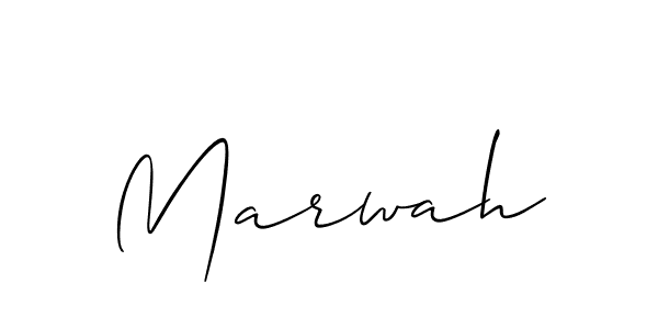 It looks lik you need a new signature style for name Marwah. Design unique handwritten (Allison_Script) signature with our free signature maker in just a few clicks. Marwah signature style 2 images and pictures png