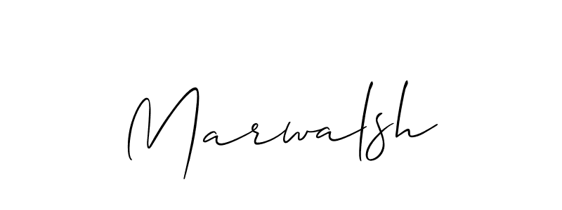 Create a beautiful signature design for name Marwalsh. With this signature (Allison_Script) fonts, you can make a handwritten signature for free. Marwalsh signature style 2 images and pictures png