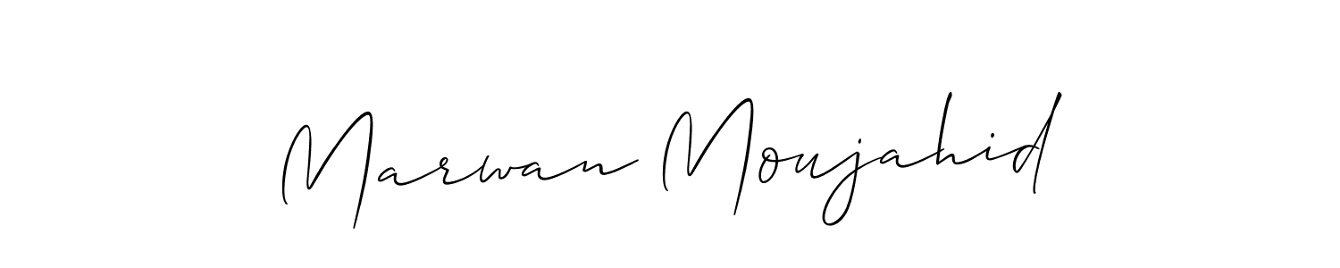 Marwan Moujahid stylish signature style. Best Handwritten Sign (Allison_Script) for my name. Handwritten Signature Collection Ideas for my name Marwan Moujahid. Marwan Moujahid signature style 2 images and pictures png