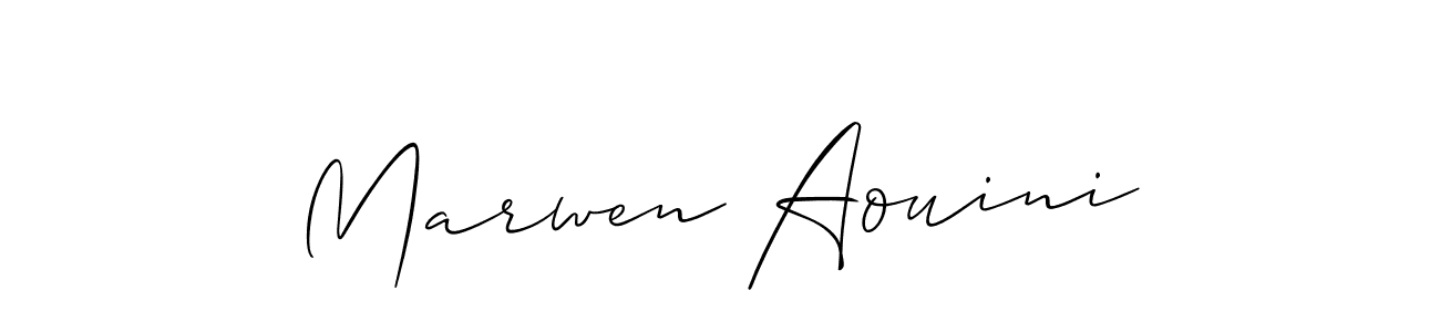 Similarly Allison_Script is the best handwritten signature design. Signature creator online .You can use it as an online autograph creator for name Marwen Aouini. Marwen Aouini signature style 2 images and pictures png