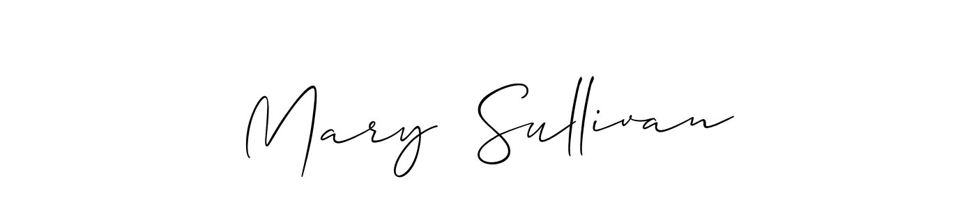 It looks lik you need a new signature style for name Mary  Sullivan. Design unique handwritten (Allison_Script) signature with our free signature maker in just a few clicks. Mary  Sullivan signature style 2 images and pictures png