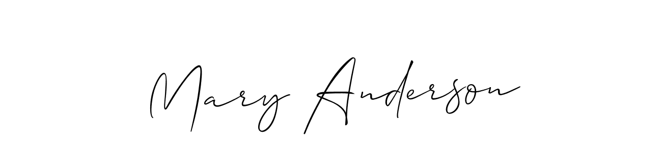 Best and Professional Signature Style for Mary Anderson. Allison_Script Best Signature Style Collection. Mary Anderson signature style 2 images and pictures png