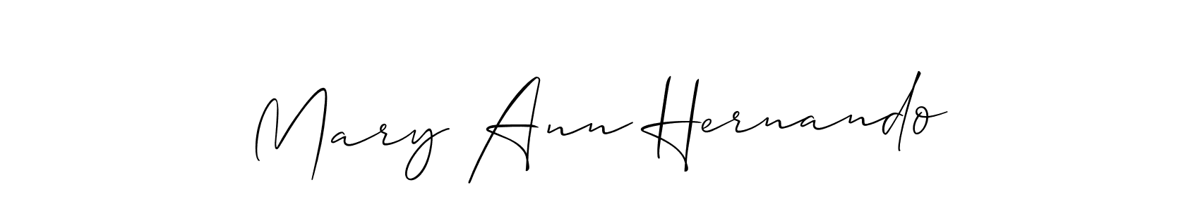 Once you've used our free online signature maker to create your best signature Allison_Script style, it's time to enjoy all of the benefits that Mary Ann Hernando name signing documents. Mary Ann Hernando signature style 2 images and pictures png