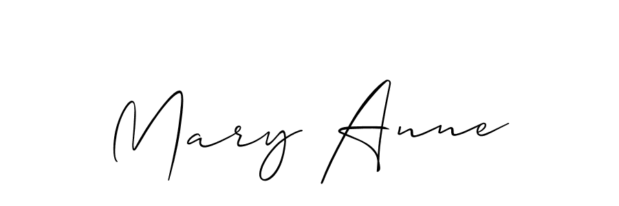 Best and Professional Signature Style for Mary Anne. Allison_Script Best Signature Style Collection. Mary Anne signature style 2 images and pictures png