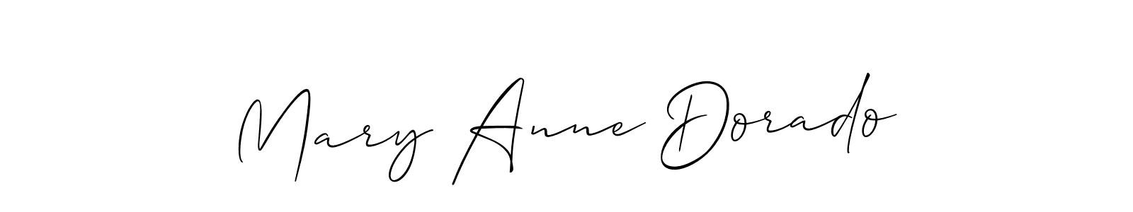 Best and Professional Signature Style for Mary Anne Dorado. Allison_Script Best Signature Style Collection. Mary Anne Dorado signature style 2 images and pictures png