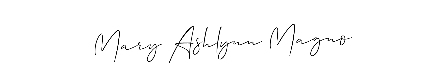 Also You can easily find your signature by using the search form. We will create Mary Ashlynn Magno name handwritten signature images for you free of cost using Allison_Script sign style. Mary Ashlynn Magno signature style 2 images and pictures png