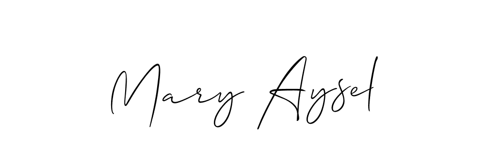 You should practise on your own different ways (Allison_Script) to write your name (Mary Aysel) in signature. don't let someone else do it for you. Mary Aysel signature style 2 images and pictures png