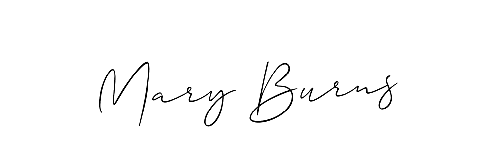 Allison_Script is a professional signature style that is perfect for those who want to add a touch of class to their signature. It is also a great choice for those who want to make their signature more unique. Get Mary Burns name to fancy signature for free. Mary Burns signature style 2 images and pictures png