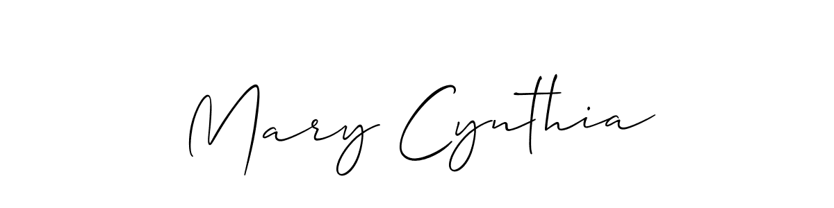 The best way (Allison_Script) to make a short signature is to pick only two or three words in your name. The name Mary Cynthia include a total of six letters. For converting this name. Mary Cynthia signature style 2 images and pictures png