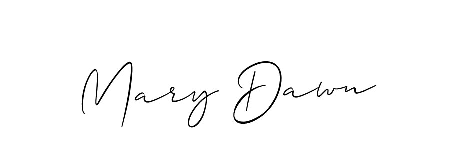 Best and Professional Signature Style for Mary Dawn. Allison_Script Best Signature Style Collection. Mary Dawn signature style 2 images and pictures png