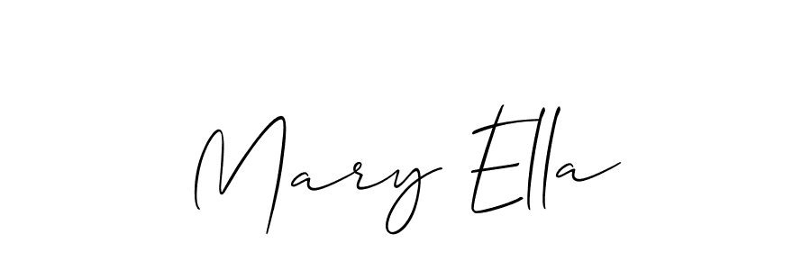 Make a beautiful signature design for name Mary Ella. With this signature (Allison_Script) style, you can create a handwritten signature for free. Mary Ella signature style 2 images and pictures png