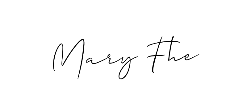 Similarly Allison_Script is the best handwritten signature design. Signature creator online .You can use it as an online autograph creator for name Mary Fhe. Mary Fhe signature style 2 images and pictures png