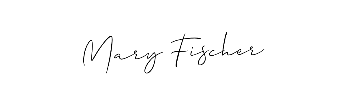 How to make Mary Fischer signature? Allison_Script is a professional autograph style. Create handwritten signature for Mary Fischer name. Mary Fischer signature style 2 images and pictures png