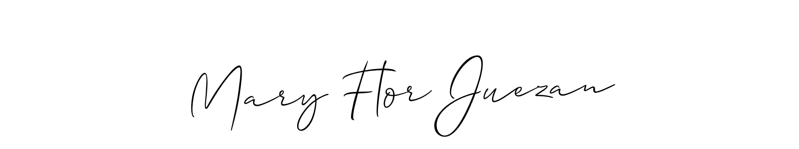 Use a signature maker to create a handwritten signature online. With this signature software, you can design (Allison_Script) your own signature for name Mary Flor Juezan. Mary Flor Juezan signature style 2 images and pictures png