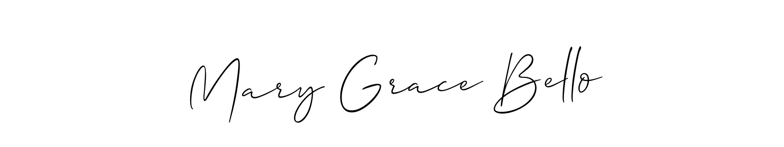 Make a beautiful signature design for name Mary Grace Bello. Use this online signature maker to create a handwritten signature for free. Mary Grace Bello signature style 2 images and pictures png