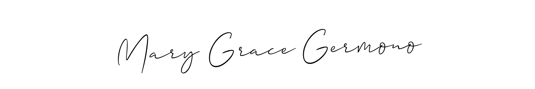 Create a beautiful signature design for name Mary Grace Germono. With this signature (Allison_Script) fonts, you can make a handwritten signature for free. Mary Grace Germono signature style 2 images and pictures png