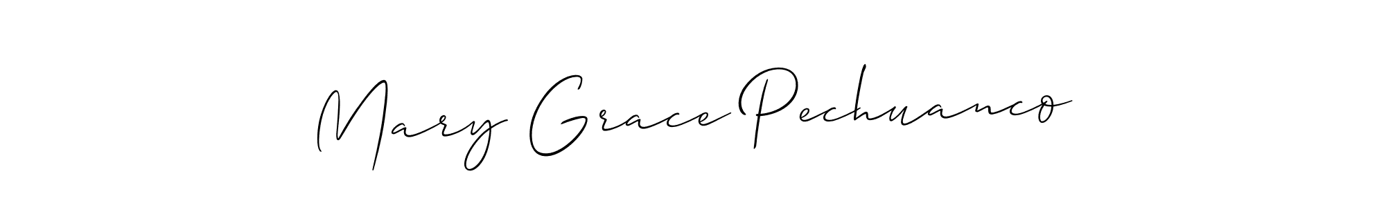 This is the best signature style for the Mary Grace Pechuanco name. Also you like these signature font (Allison_Script). Mix name signature. Mary Grace Pechuanco signature style 2 images and pictures png