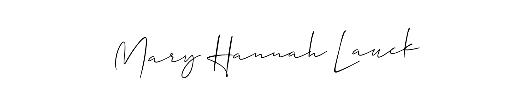 Best and Professional Signature Style for Mary Hannah Lauck. Allison_Script Best Signature Style Collection. Mary Hannah Lauck signature style 2 images and pictures png