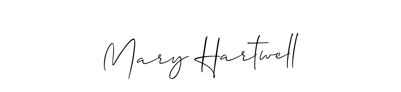 Use a signature maker to create a handwritten signature online. With this signature software, you can design (Allison_Script) your own signature for name Mary Hartwell. Mary Hartwell signature style 2 images and pictures png