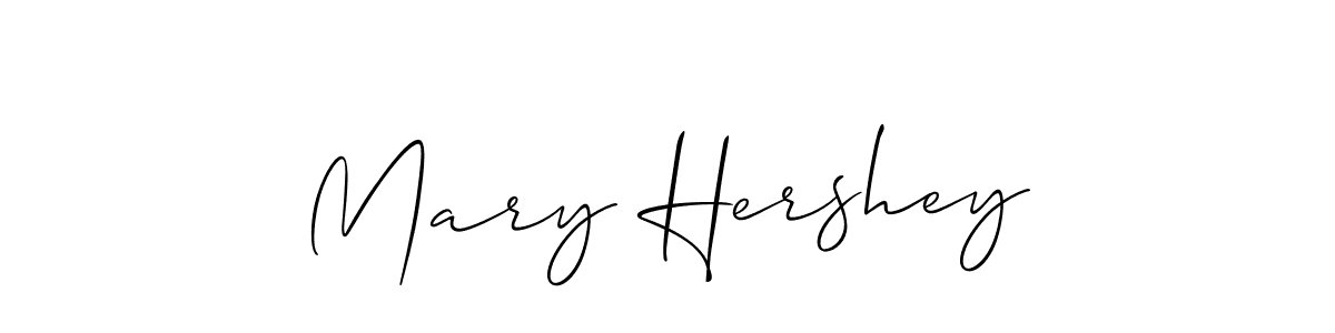 Allison_Script is a professional signature style that is perfect for those who want to add a touch of class to their signature. It is also a great choice for those who want to make their signature more unique. Get Mary Hershey name to fancy signature for free. Mary Hershey signature style 2 images and pictures png