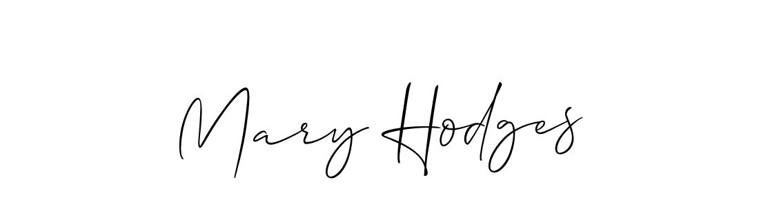 Create a beautiful signature design for name Mary Hodges. With this signature (Allison_Script) fonts, you can make a handwritten signature for free. Mary Hodges signature style 2 images and pictures png