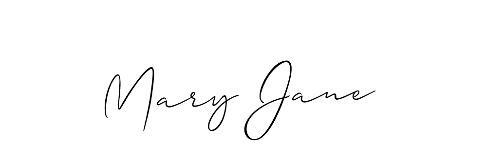 Create a beautiful signature design for name Mary Jane . With this signature (Allison_Script) fonts, you can make a handwritten signature for free. Mary Jane  signature style 2 images and pictures png