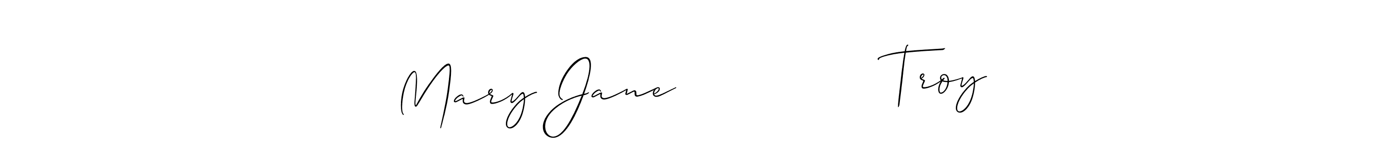 How to make Mary Jane               Troy signature? Allison_Script is a professional autograph style. Create handwritten signature for Mary Jane               Troy name. Mary Jane               Troy signature style 2 images and pictures png