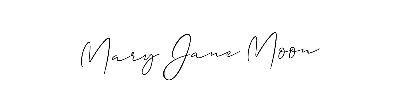 Make a beautiful signature design for name Mary Jane Moon. With this signature (Allison_Script) style, you can create a handwritten signature for free. Mary Jane Moon signature style 2 images and pictures png
