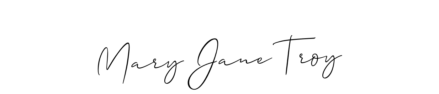 Allison_Script is a professional signature style that is perfect for those who want to add a touch of class to their signature. It is also a great choice for those who want to make their signature more unique. Get Mary Jane Troy name to fancy signature for free. Mary Jane Troy signature style 2 images and pictures png