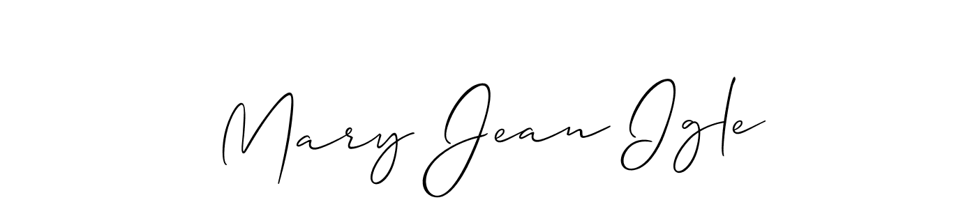 Also we have Mary Jean Igle name is the best signature style. Create professional handwritten signature collection using Allison_Script autograph style. Mary Jean Igle signature style 2 images and pictures png