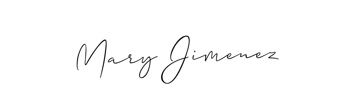 You should practise on your own different ways (Allison_Script) to write your name (Mary Jimenez) in signature. don't let someone else do it for you. Mary Jimenez signature style 2 images and pictures png