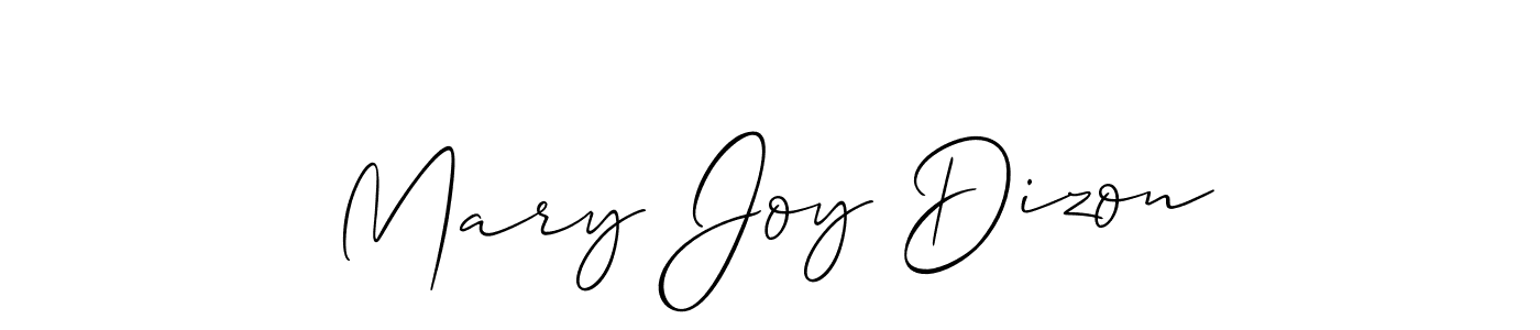 Make a beautiful signature design for name Mary Joy Dizon. With this signature (Allison_Script) style, you can create a handwritten signature for free. Mary Joy Dizon signature style 2 images and pictures png
