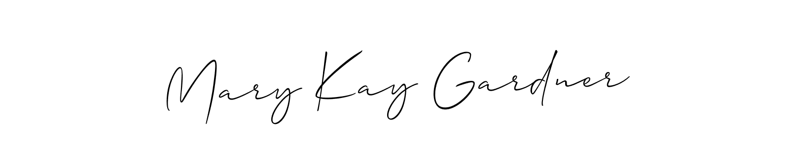 Design your own signature with our free online signature maker. With this signature software, you can create a handwritten (Allison_Script) signature for name Mary Kay Gardner. Mary Kay Gardner signature style 2 images and pictures png