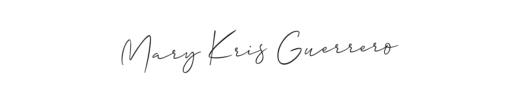 Also we have Mary Kris Guerrero name is the best signature style. Create professional handwritten signature collection using Allison_Script autograph style. Mary Kris Guerrero signature style 2 images and pictures png