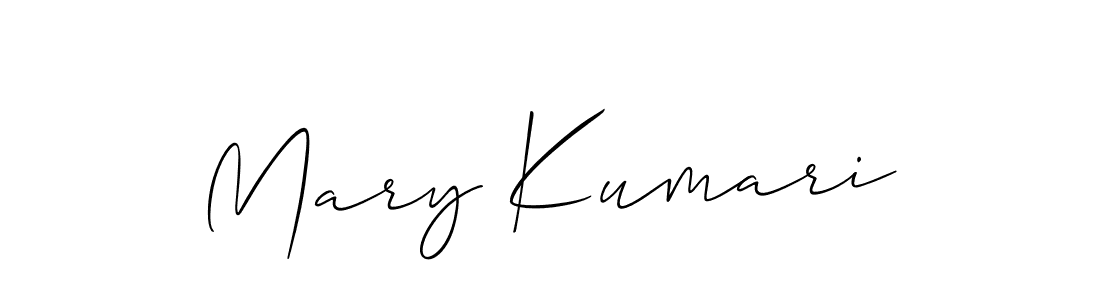 The best way (Allison_Script) to make a short signature is to pick only two or three words in your name. The name Mary Kumari include a total of six letters. For converting this name. Mary Kumari signature style 2 images and pictures png