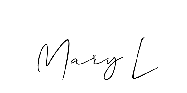You can use this online signature creator to create a handwritten signature for the name Mary L. This is the best online autograph maker. Mary L signature style 2 images and pictures png