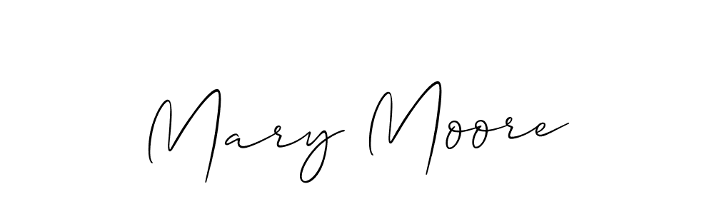 Design your own signature with our free online signature maker. With this signature software, you can create a handwritten (Allison_Script) signature for name Mary Moore. Mary Moore signature style 2 images and pictures png