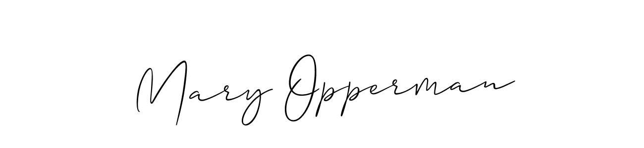 Mary Opperman stylish signature style. Best Handwritten Sign (Allison_Script) for my name. Handwritten Signature Collection Ideas for my name Mary Opperman. Mary Opperman signature style 2 images and pictures png